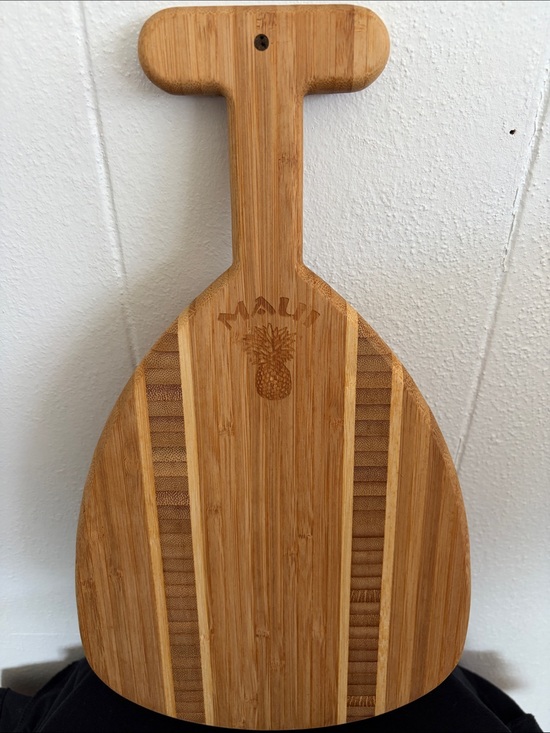 None Other - MAUI Paddle Shaped Cutting/Serving Board - Bamboo Wood